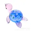 Tortuga Marina de Vidrio Creativa Artesanías de Cristal Animales Marinos Pequeños Adornos Decoración Suave para el Hogar Pequeños Regalos Transfronterizos