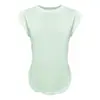 Camiseta de Secagem Rápida para Mulheres 2026 Verão Novo Estilo Design Respirável Roupa Fitness Esportes Treinamento ao Ar Livre Roupa de Yoga Top