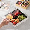 Caixa de Embalagem Transparente para Corte de Frutas para Animais de Estimação Caixa de Embalagem de Alimentos Caixa de Presente de Alta Qualidade Caixa Retangular de Plástico para Levar Caixa Vazia