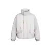 Ropa Vintage 25 Invierno Tendencia Japonesa Simple Color Sólido Cuello Alto 90 Chaqueta de Plumón de Pato Blanco Unisex Abrigo Cálido