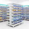 Estante de Medicina Desplegable de una o dos caras para Farmacia, Estante de Medicina Occidental para Hospital, Estante de Exhibición de Medicina para Clínica, Fabricante de Estantes de Desecho Comerciales