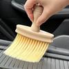 Cepillo de limpieza para salida de aire acondicionado interior de coche, cepillo de cerdas suaves, cepillo para huecos de asiento, eliminación de polvo, cepillo de limpieza para teclado de computadora