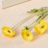Flor de amapola personalizada, pequeña flor de amapola de seda, flor de simulación pastoral para boda, flor artificial falsa para decoración del hogar de boda