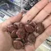 Venta Caliente Transfronteriza Colgante de Amatista Ágata Collar de Corazón de Melocotón Piedra Natural Colgante con Forma de Corazón de 20 mm Accesorios para Llavero