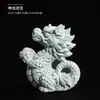 Figura de Animal de Té Gran Sabio de Arenisca Verde Estilo Chino, Adorno de Escritorio Wukong, Paisajismo de Roca para Acuario, Maceta de Decoración para el Hogar