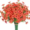 Eucalipto Violeta Artificial de 7 Galhos Transfronteiriço para Casa, Exterior, Jardim, Folhagem, Decoração de Casamento, Enfeites de Flores Artificiais