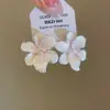 Agulha de prata Coreia do Sul diamante opala brincos de flor design fresco brincos rosa moda brincos doces atacado
