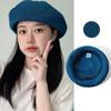 Circunferencia de Cabeza Grande Sombrero Nuevo Estilo Coreano de Verano para Mujeres Venta al por Mayor Sombrero de Pintor Tejido Fino con Banda Elástica Boina de Primavera y Verano