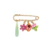 INS Verão Novo Liga Colorida Pintura Flor Tulipa Broche Moda Estilo Feriado Acessório Fofo Feminino Atacado