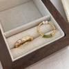 Anillo de jade de estilo chino nuevo de estilo coreano para mujer, estilo lujoso y ligero, moderno, combina con todo, diseño de nicho personalizado, producto nuevo de gran sentido.