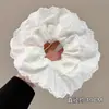 Scrunchie Oversized Estilo Coreano para Mulheres 2026 Novo Modelo com Toque de Luxo, Prendedor de Cabelo de Renda Plissada, Acessório de Cabelo Doce e Elegante