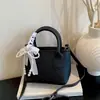 Bolso Cubo Amarillo Súper Trendy de Verano para Mujer 2026 Nuevo Bolso de Lujo para Mujer Coreano de Nicho Bolso de Hombro Cruzado para Teléfono