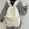 Mochila de Cor Contrastante para Uso Externo, Bolsa de Viagem Leve Casual, Mochila de Montanhismo, Mochila Escolar de Grande Capacidade para Alunos do Ensino Fundamental