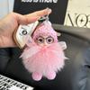 Llavero de muñeca de piel de zorro adornos para coche lindo peluche muñeca Barbie colgante para bolso de muñeca regalo para pareja