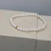 Suministro Directo de Fábrica Pulsera de Perlas de Agua Dulce Natural Cadena de Mano para Mujer Lujo Ligero Nicho Exquisito Temperamento Regalo para Mejor Amiga Niñas