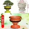 Molde para Vaso de Flores de Cimento Modelo Redondo de Plástico para Bonsai Molde de Concreto Moldado no Local Aço-Plástico Modelo de Vaso de Flores Espessado Grande
