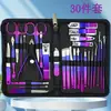 Tesoura de Unha, Ferramentas de Manicure, Alicate de Olecrano para Remover Pele Morta, Aparar Sobrancelhas, Cuidado de Manicure e Pedicure Conjunto de 40 Peças