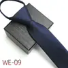 Corbata Formal Perezosa con Cremallera para Hombre Negra Estilo K Boda Novio Fácil de Jalar Nudo Libre Estilo Cremallera para Hombre Moderna 7cm