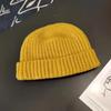 Gorro de invierno cálido para hombre, gorro de punto de lana, gorro coreano tipo cúpula de piel de melón, gorro de suelo para hombre, gorro moderno.