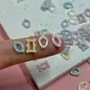 Nuevo Marco de Fotos Mini Sirena Accesorios para Uñas Mezclados Macarrón Borde Hueco Decoración para Uñas Material para Uñas