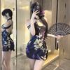 Noite Dourada Lingerie Sexy Traje Clássico Cheongsam Uniforme Sexy Paixão Pijama Tentação Roxo Provocante qqny Desejo Puro