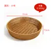 Cesta de frutas de plástico de ratán sintético tejida a mano, cesta de almacenamiento para snacks, pan, olla caliente, cesta de almacenamiento para artículos domésticos varios