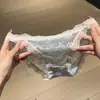 El tierno toque de la luz de luna~ Calzones sexys de encaje para mujer, tiro bajo, deseo puro, transpirables, con abertura alta, entrepierna de algodón puro, calzones triangulares para mujer