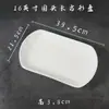 Plato Rectangular Blanco Puro, Plato de Cerámica, Vajilla de Hotel, Plato para Servir, Plato Bajo, Plato para Rollos de Arroz, Plato para Barbacoa, Plato para Desayuno