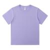 Camiseta de Manga Curta de Algodão Penteado Pesado Roselle Powder para Mulheres Verão Cor Pura Solta Branca Tops Redutores de Idade para Homens e Mulheres Casais