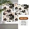 Película de Vidrio Floral Estilo Francés Vintage para Ventanas de Baño, Película Estática Anti-Miradas Mate para Ventanas de Cocina