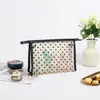 Bolsa de Maquillaje Portátil de Malla con Forma de Corazón, Neceser Mini de Terciopelo, Bolsa para Retoques, Bolsa Pequeña para Labiales, Billetera