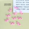 20 Guirnalda de puntos de perla sintética Parche de lazo de amor Conexión Pendientes hechos a mano DIY Material de accesorios de joyería