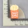 Pingente Resina Estéreo Acessórios Chaveiro Paisagem em Miniatura Decoração Casa de Boneca DIY Micro Pipoca Enfeites Atacado