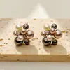 Pendientes de Palomitas de Maíz de Gama Alta, Accesorios de Perlas de Moda y Versátiles para el Viaje Diario
