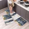 Tapete de chão moderno simples para entrega transfronteiriça, tapete de cozinha, tapete para porta de banheiro, tapete de banheiro resistente a manchas, tapete de chão