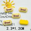 Bright Psta Play Series Nut Bear Baguette Cheese Cream Bear Hairpin Haircord DIY Resina Acessórios