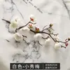 Simulação de galhos de flores de ameixa, flor de pêssego Wintersweet, árvore falsa, enfeites para mesa de jantar, floricultura seca, bonsai chinês, decoração para estudo em casa