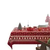 Mantel de Año Nuevo y Navidad 2026 Impermeable y a Prueba de Aceite Mantel de Atmósfera Sin Lavado para Uso Doméstico y Comercial Mantel de Decoración Festiva