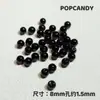 Cuentas Redondas, Vidrio de Colores, Cuentas Versátiles Básicas de Colores Blanco y Negro, Materiales para Accesorios de Pulsera y Collar Hechos a Mano para DIY
