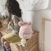 Mochila Infantil de Jardín de Infancia a la Moda, Linda Muñeca de Peluche de Conejo para Niñas, 1-3 Años, Mini Mochila para Niñas Pequeñas