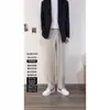 Nuevos pantalones casuales para hombre, otoño e invierno, negros, de alta gama, de pierna recta, pantalones casuales retro estilo Hong Kong