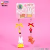 Baimao Original Miffy Coelho Boneca Chaveiro Pingente Feminino Criativo DIY Miçangas Casal Chaveiro Mochila Pingente