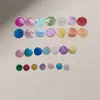Disco de Concha de Espejo Natural Accesorios de Decoración Sueltos Doble Agujero Nácar Blanco Hecho a Mano DIY Lámparas Materiales de Decoración para Bodas