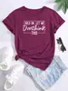 Camiseta Estampada para Mujer de Manga Corta con Cuello Redondo Top Corto Casual para Mujer