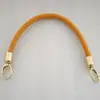 Bolso de Mano Tejido de Cuero PU con Herrajes Bolso Versátil para DIY Accesorios para Bolsos Bolso de Mujer Reemplazable con Gancho y Broche