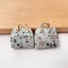 Bolsa Mini Bolsa de Mão Esculpida em Cristal em Pó Natural Decoração de Mesa de Cristal de Ametista Jade Enfeites de Escultura DIY