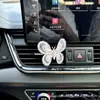 Enfeites de Carro de Borboleta Móvel Decoração de Interior de Carro Saída de Ar Console Central Acessórios Criativos para Carro Decorações de Cura