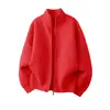 Nuevos cárdigans de otoño e invierno, suéteres de punto, chaquetas unisex de color liso con cremallera, populares de moda, comercio exterior transfronterizo, venta al por mayor