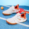 Estilo Cuatro Estaciones Hombres Mujeres Niños Estilo Pareja Zapatos Antideslizantes de Tenis de Mesa Transpirables Zapatos Antideslizantes de Tenis Zapatos de Bádminton de Nivel de Entrada