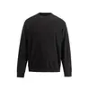 Sudadera Básica de Punto Tipo Polar con Cuello Redondo para Hombre SANHOMME, Estilo Americano Moderna Holgada Camiseta Base 61875